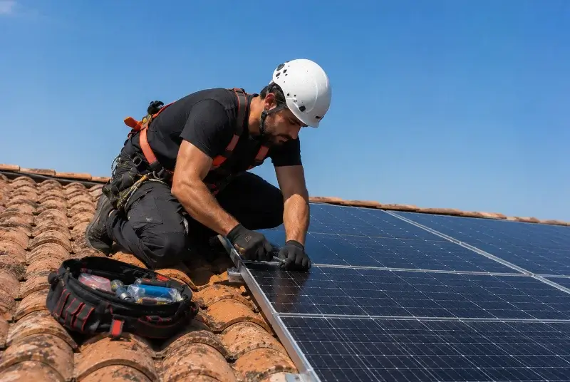 Maintenance et monitoring de panneaux solaires à Bévenais