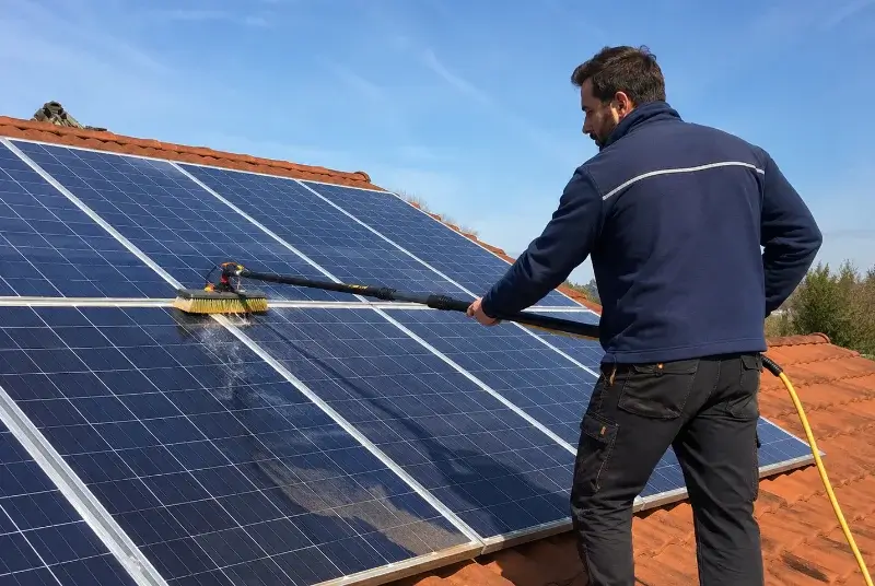 Nettoyage et entretien de panneaux solaires à Bévenais